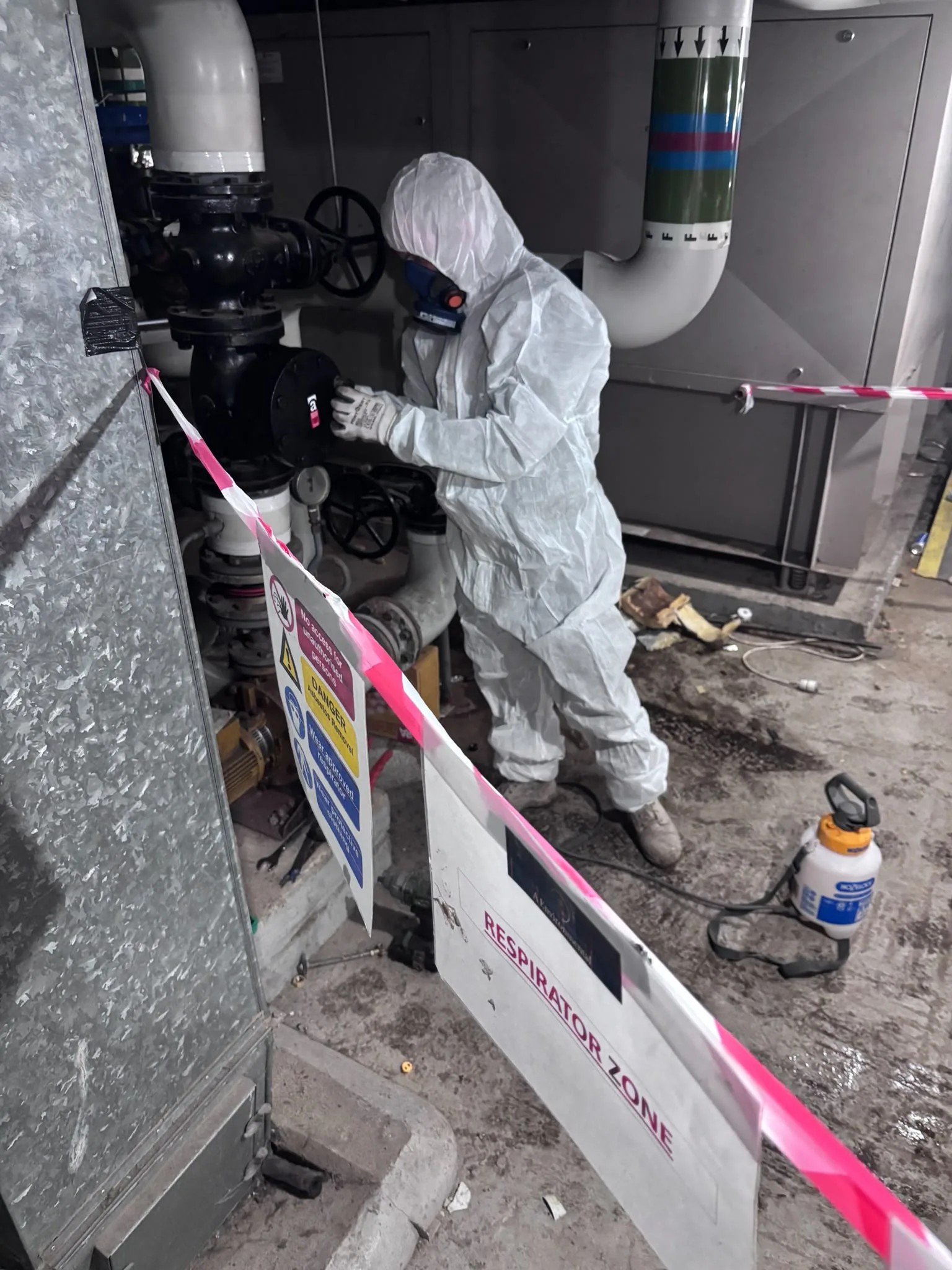 Asbestos artex removal from concrete soffit in Tulse Hill